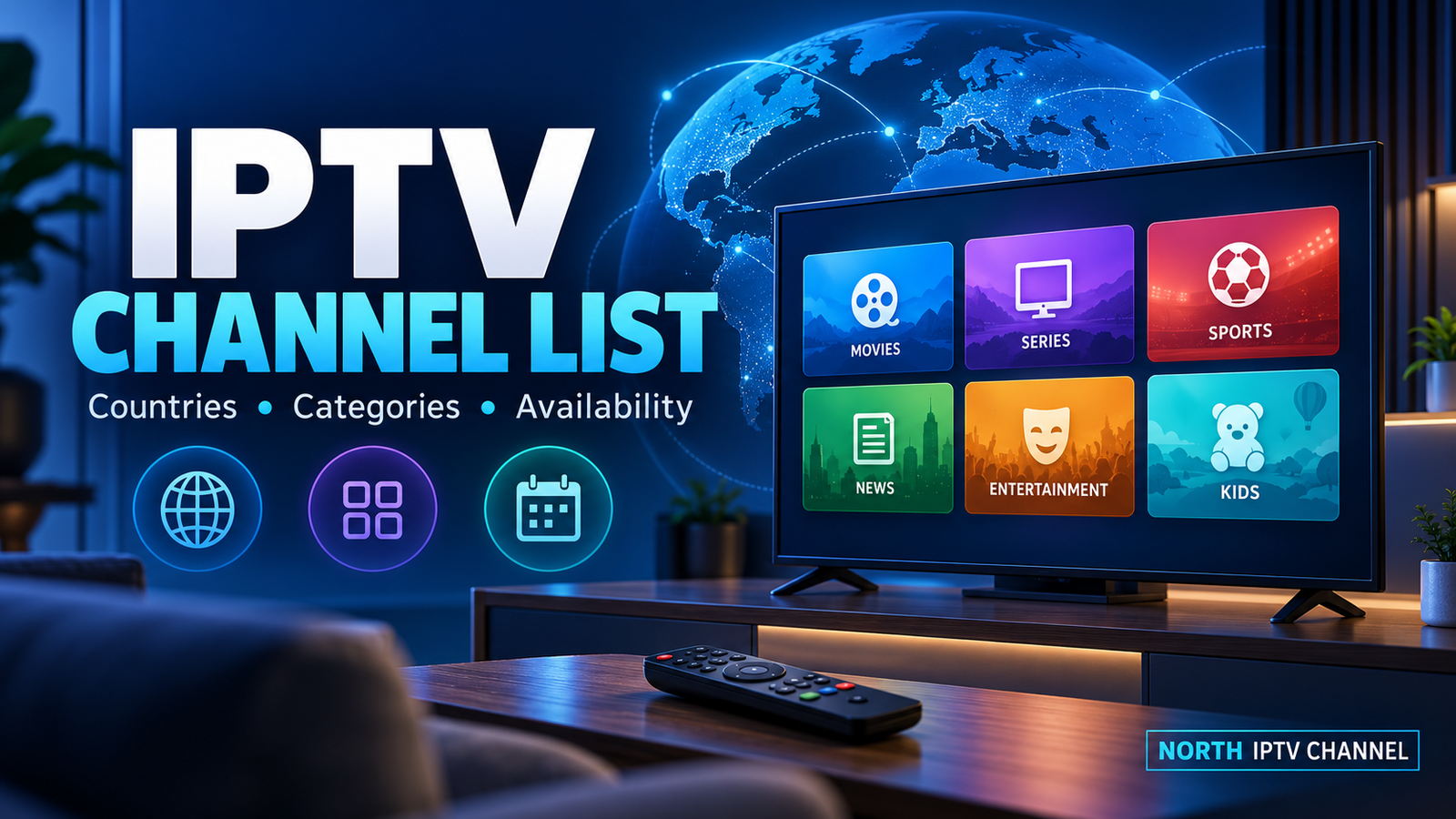 IPTV Channel List — Countries, Categories and Availability, North IPTV Channel